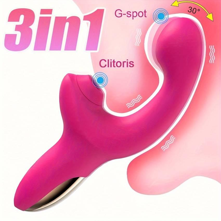 20 Stalls Powerful Clitoral Suction Cup Dildo Vibrator - Female Stimulator with Twisting Finger Simulation, Vacuum, and Multi-Speed Functions - Adult Women Toys for Sexual Wellness and Pleasure - Image 5