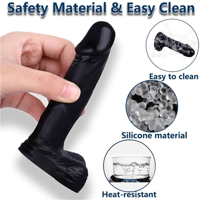 1pc Realistic Silicone Dildo for Women - Flexible, Soft, Body-Safe Anal Plug for Vaginal Stimulation, Hand-Free Adult Play Couple Toy, No Battery Needed - Image 8