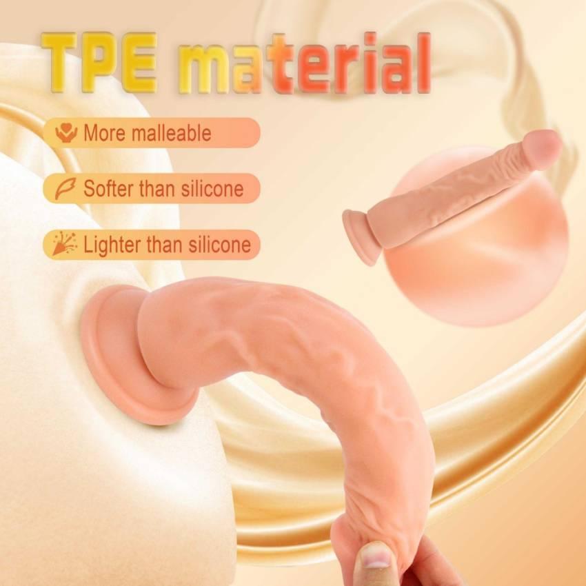 Multi-Pack TPE Realistic Jelly Dildos, Translucent, Non-Electric, Battery-Free, Strong Suction Cup Design, with Multiple Adoption Sites for Masturbation and Massage, for Adults, 6 Colors Available - Image 8