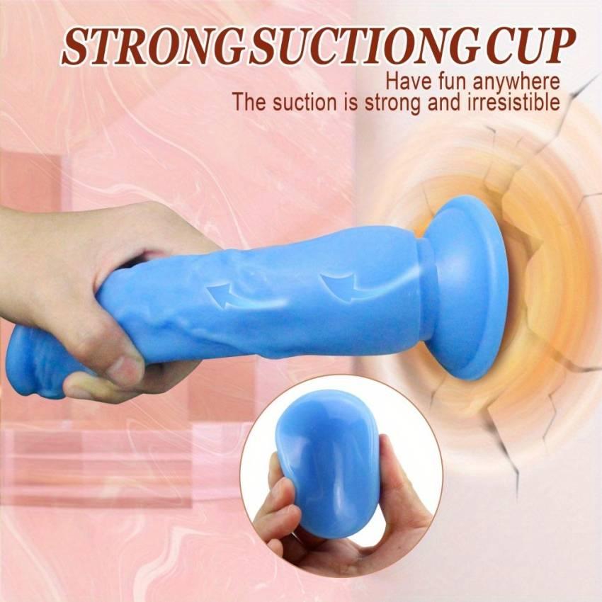 Multi-Pack TPE Realistic Jelly Dildos, Translucent, Non-Electric, Battery-Free, Strong Suction Cup Design, with Multiple Adoption Sites for Masturbation and Massage, for Adults, 6 Colors Available - Image 2