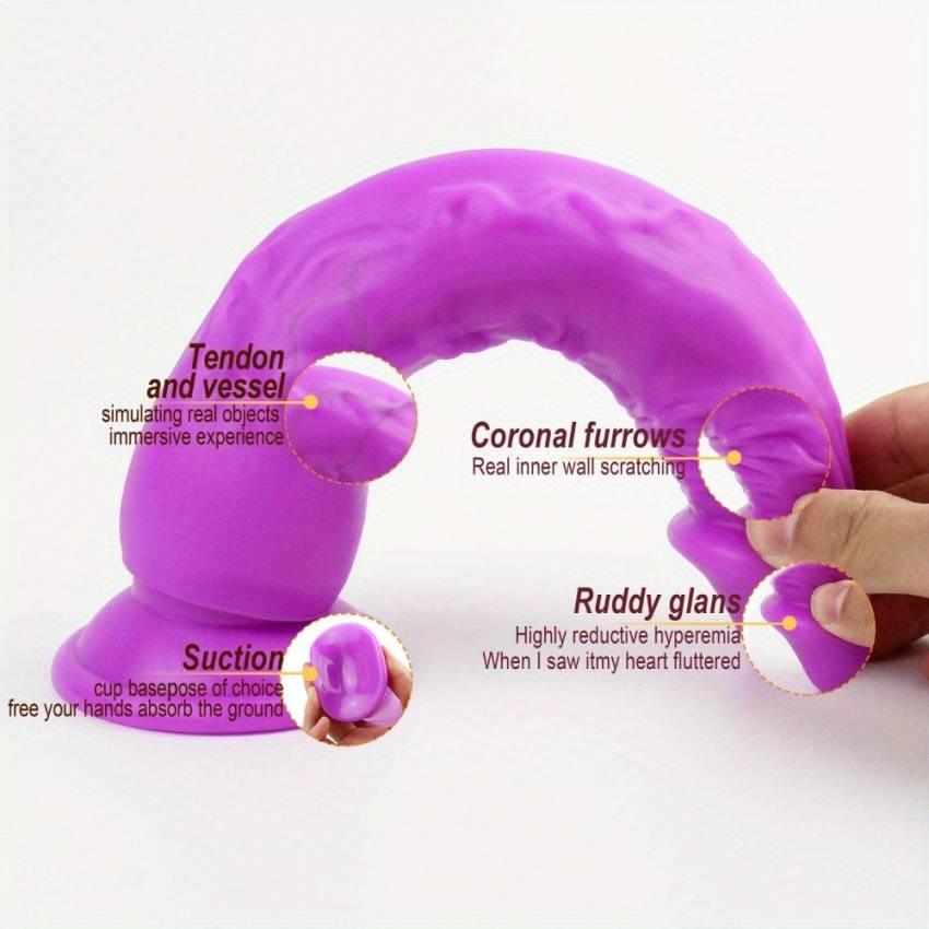 Multi-Pack TPE Realistic Jelly Dildos, Translucent, Non-Electric, Battery-Free, Strong Suction Cup Design, with Multiple Adoption Sites for Masturbation and Massage, for Adults, 6 Colors Available - Image 12