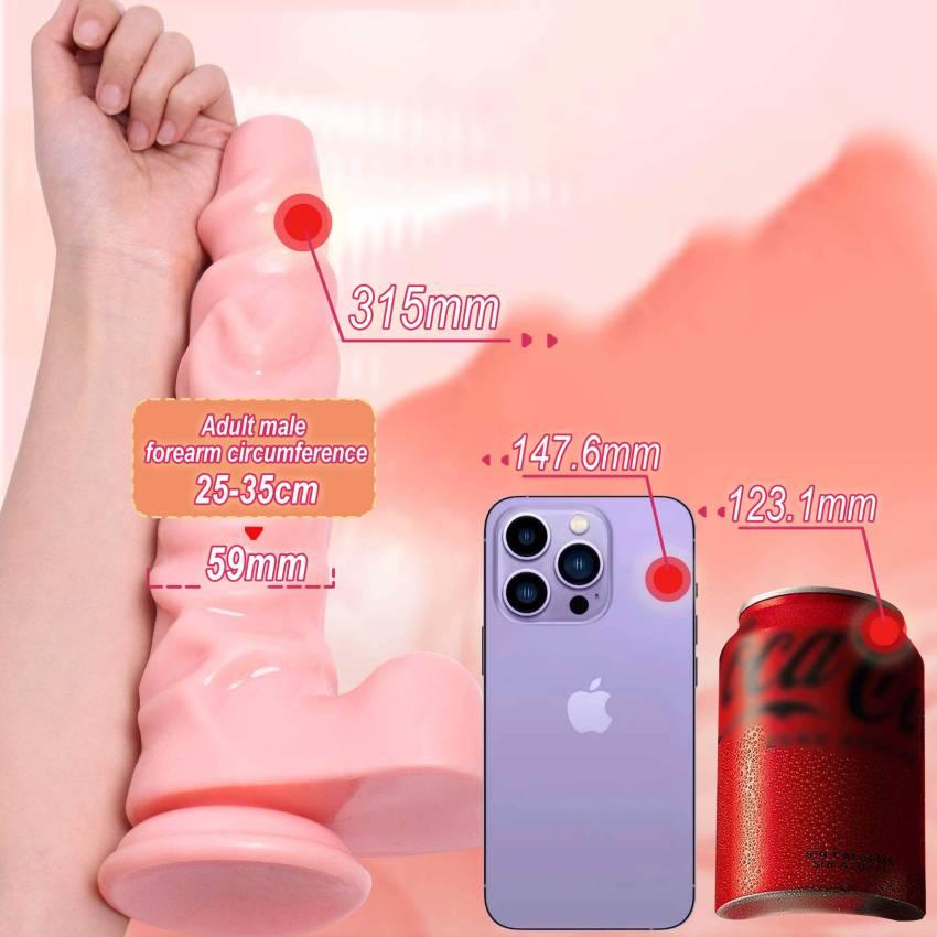 3 Sizes New Large Jelly Dildos with Huge Suction Cup Spiral Stripes G-spot Vaginal Stimulation Female Masturbator Sex Toys for Women Gay - Image 12