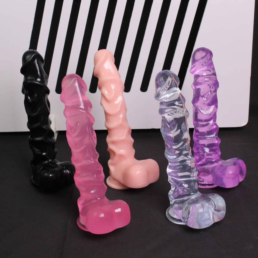 3 Sizes New Large Jelly Dildos with Huge Suction Cup Spiral Stripes G-spot Vaginal Stimulation Female Masturbator Sex Toys for Women Gay - Image 2