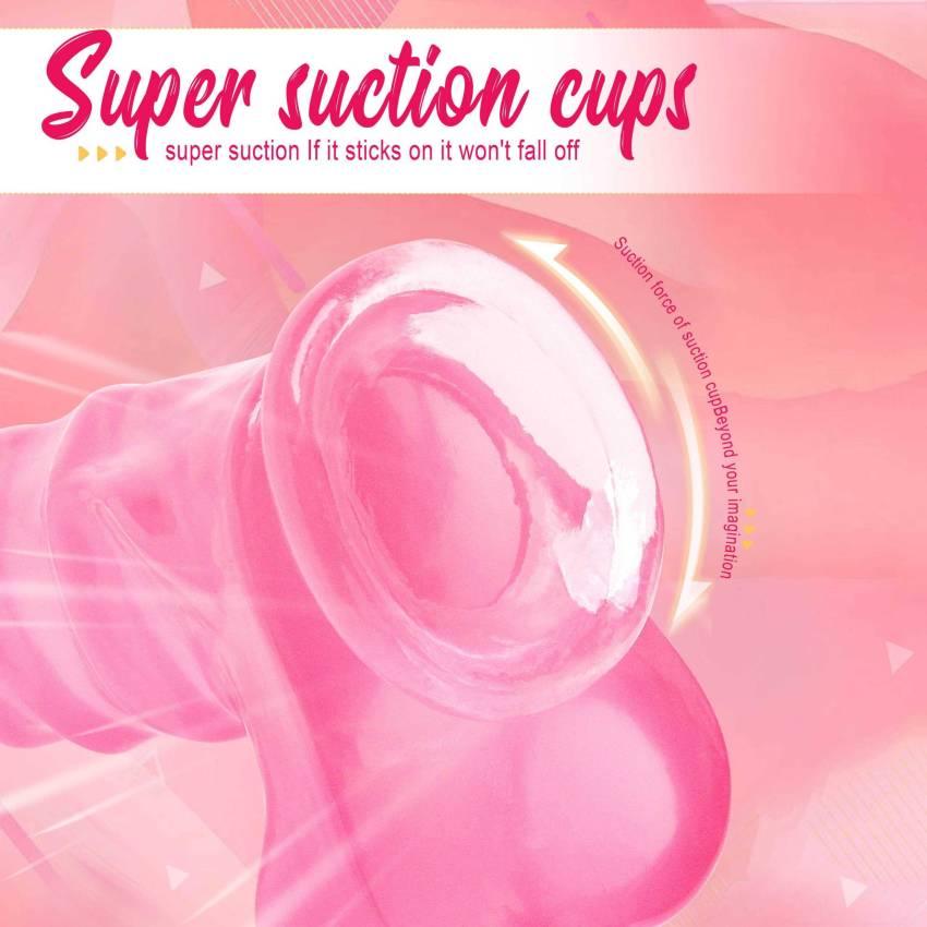 3 Sizes New Large Jelly Dildos with Huge Suction Cup Spiral Stripes G-spot Vaginal Stimulation Female Masturbator Sex Toys for Women Gay - Image 8