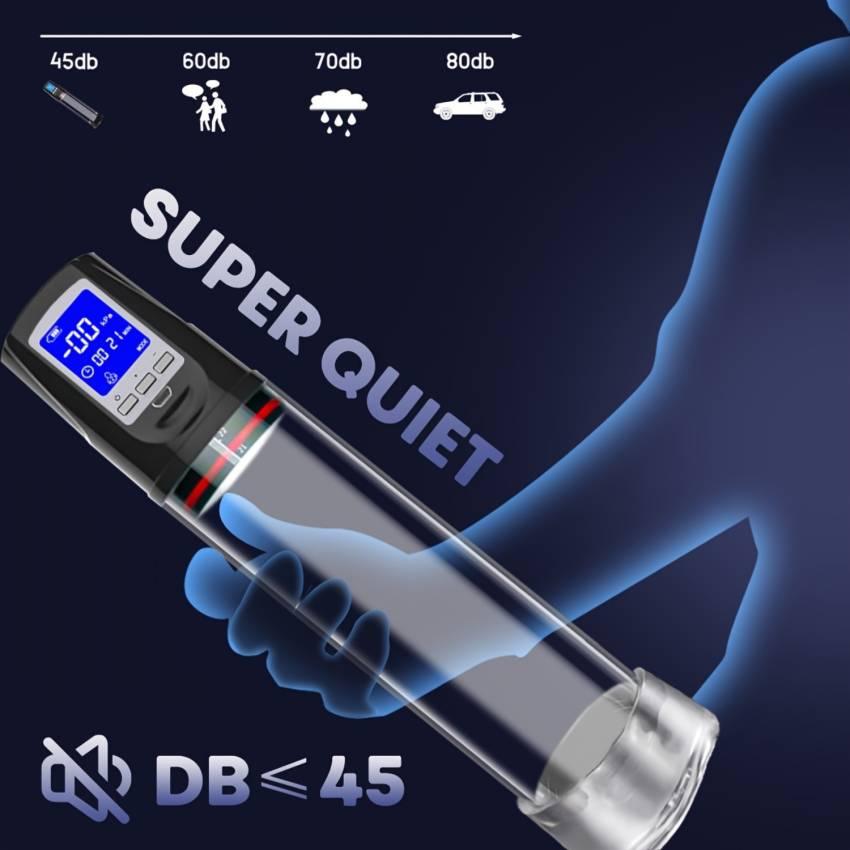 1pc Electric Penis Pump - Automatic Cock Exerciser with 4 Sucking Modes, LED Display, Powerful Suction, Rechargeable Adult Toy for Men'S Sex Toys and Penis Training, Adjustable Men'S Underwear Set Training Tools to Be a Bigger Men - Image 5