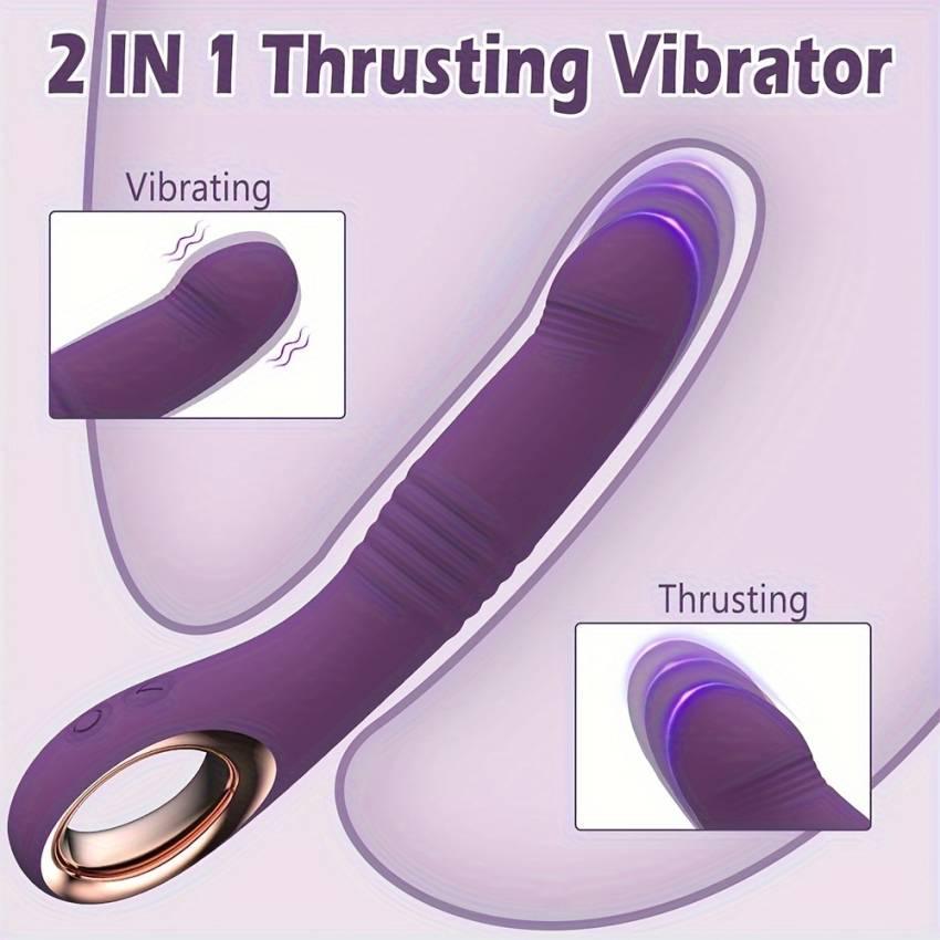 Sensual Bliss Rechargeable Vibrator - 10 Intense Vibration and Stimulation Modes, Ultra-Realistic Silicone Design, Ergonomic Shape for Maximum Pleasure, Suitable for Women and Couples, Whisper-Quiet, Travel-Friendly, and Easy to Clean - Sandfox Brand