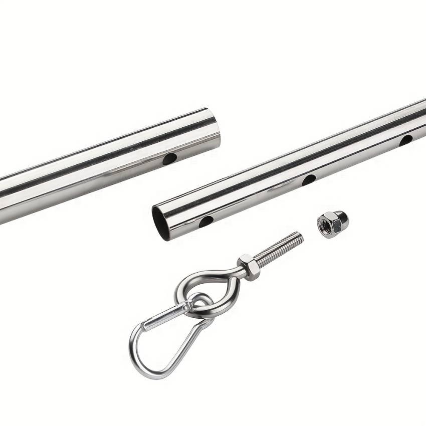 1pc Stainless Steel BDSM Bondage Set - Adjustable Extendable Spreader Pole, Handcuffs, Ankle Cuffs, and Restraints for Couples - Fetish Sex Toys for Adults, Role-Playing and Intimate Games - Image 7