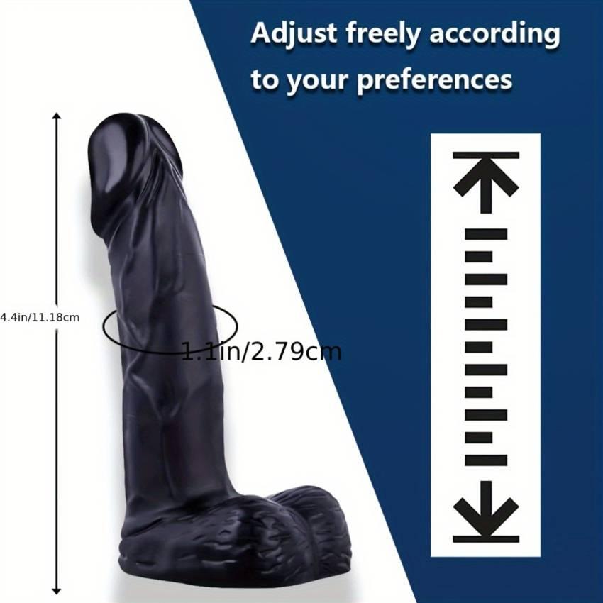 1pc Realistic Silicone Dildo for Women - Flexible, Soft, Body-Safe Anal Plug for Vaginal Stimulation, Hand-Free Adult Play Couple Toy, No Battery Needed - Image 4