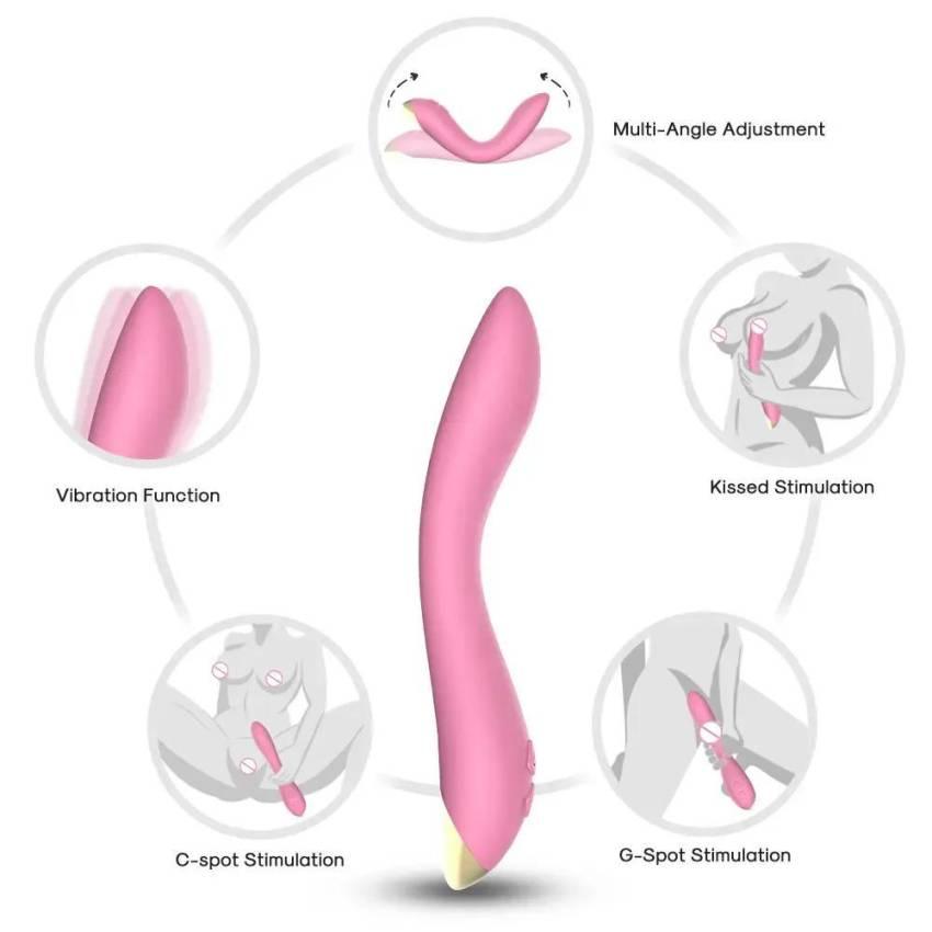 LUXELOVE Massager Multispeed Vibrator G-Spot Dildo Flaming Women Adult Waterproof Sex Toy For Women - Image 5