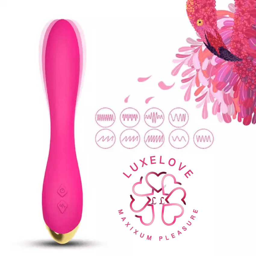 LUXELOVE Massager Multispeed Vibrator G-Spot Dildo Flaming Women Adult Waterproof Sex Toy For Women