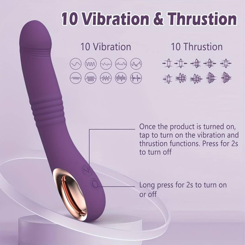 Sensual Bliss Rechargeable Vibrator - 10 Intense Vibration and Stimulation Modes, Ultra-Realistic Silicone Design, Ergonomic Shape for Maximum Pleasure, Suitable for Women and Couples, Whisper-Quiet, Travel-Friendly, and Easy to Clean - Sandfox Brand - Image 6