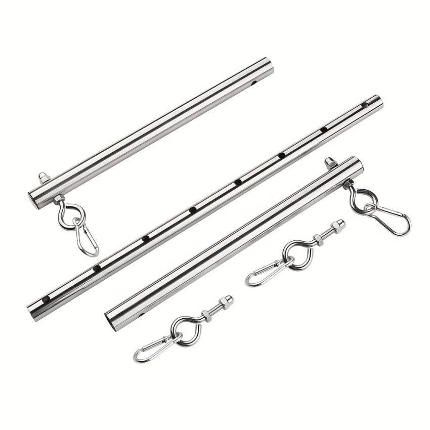 1pc Stainless Steel BDSM Bondage Set - Adjustable Extendable Spreader Pole, Handcuffs, Ankle Cuffs, and Restraints for Couples - Fetish Sex Toys for Adults, Role-Playing and Intimate Games - Image 6