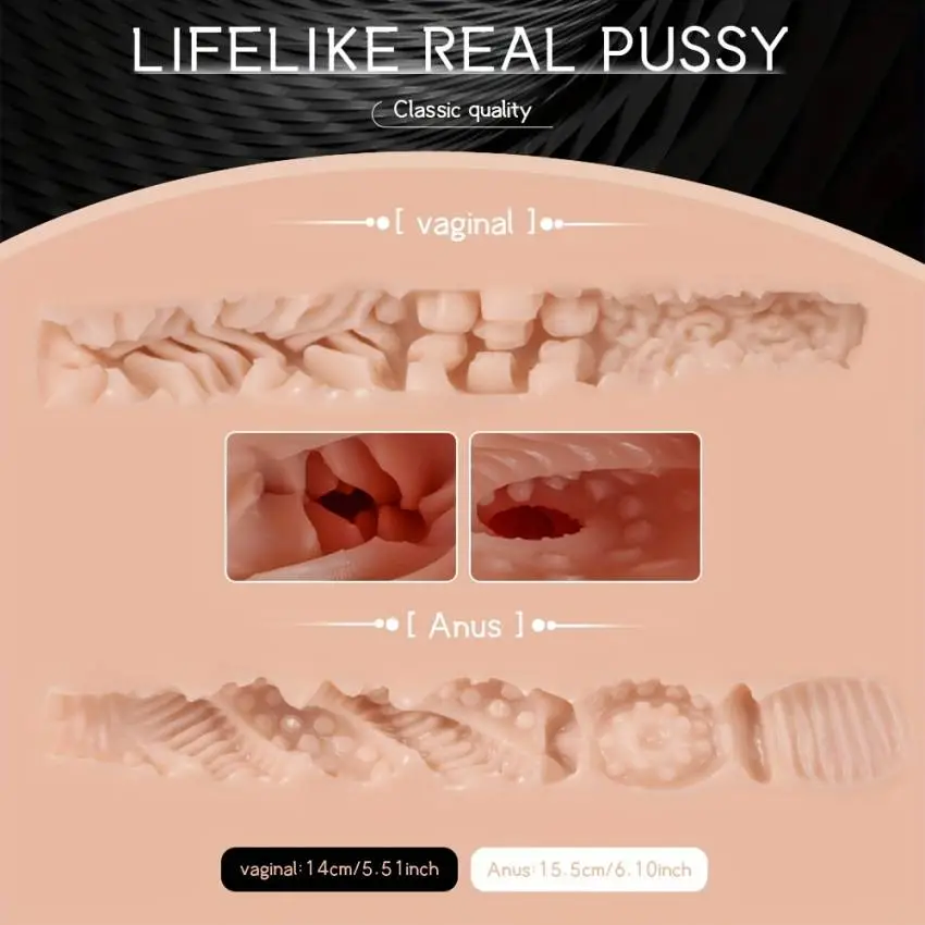 Powerful sucking vibration realistic vagina half-body sex doll - Image 5