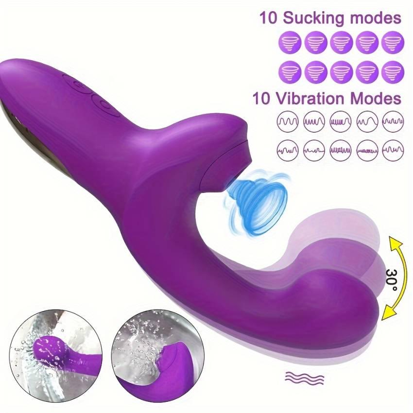 20 Stalls Powerful Clitoral Suction Cup Dildo Vibrator - Female Stimulator with Twisting Finger Simulation, Vacuum, and Multi-Speed Functions - Adult Women Toys for Sexual Wellness and Pleasure - Image 6