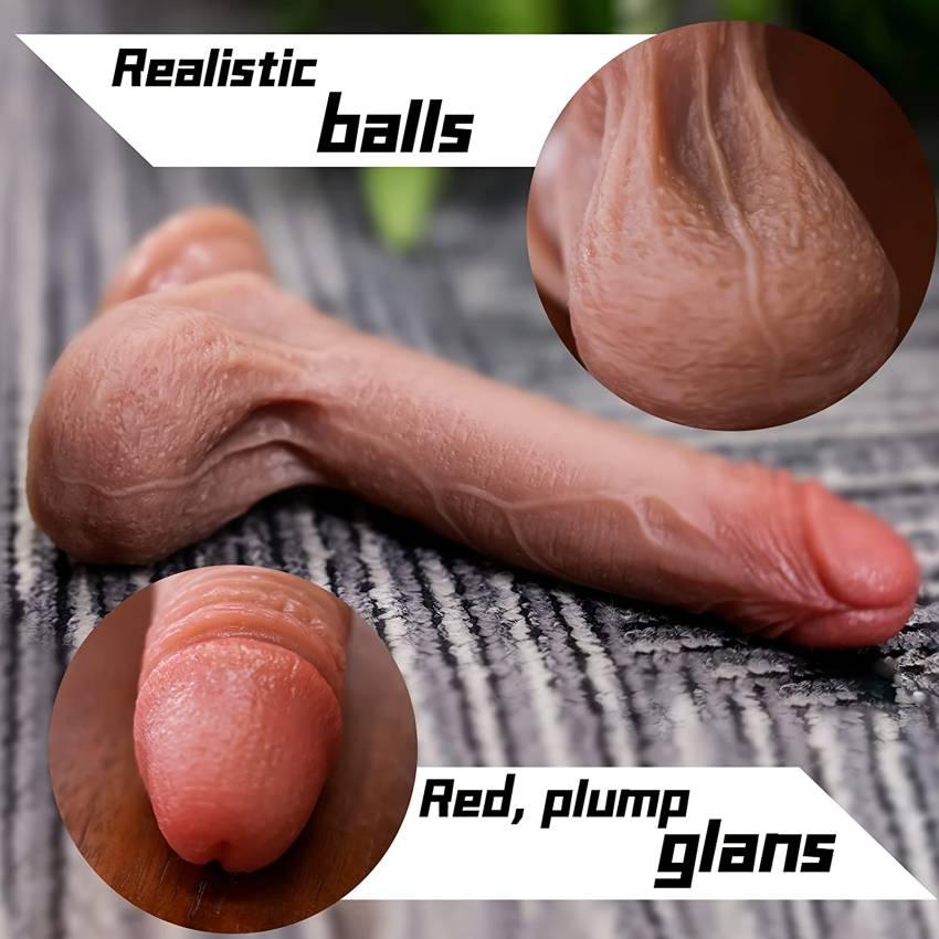 Realistic Dildo Feels Like Skin, G Spot Stimulator Adult Sex Toys For Women Soft Silicone Anal Dildo With Suction Cup For Hands-Free Play, Lifelike Fake Penis - Image 6