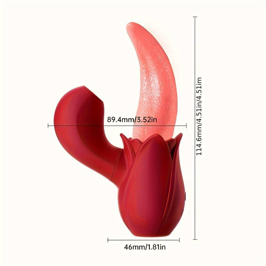 1pc 2 In 1 Lick Suck Vibrators For Women Licking Tongue Clitoris Stimulator, G-Spot Massager Vagina Sucking Female Pleasure Adult Sex Toys - Image 7