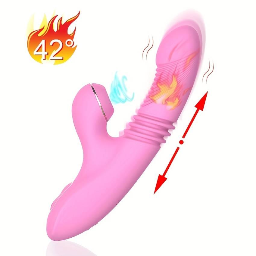 1pc Electric Vibrator for Women, USB Rechargeable with Lithium Battery, 7 Stretching & Suction Modes, Multi-Frequency Gameplay, Curved Insert Massage, Adult Intimate Toy - Image 3