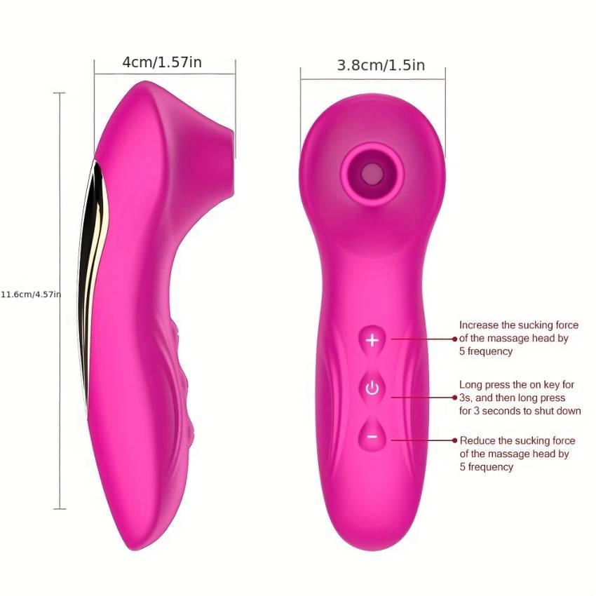 1pc Rechargeable Clitoral Nipple Stimulator - 10 Modes Suction Vibrator for Women with Sucking Function - Image 3