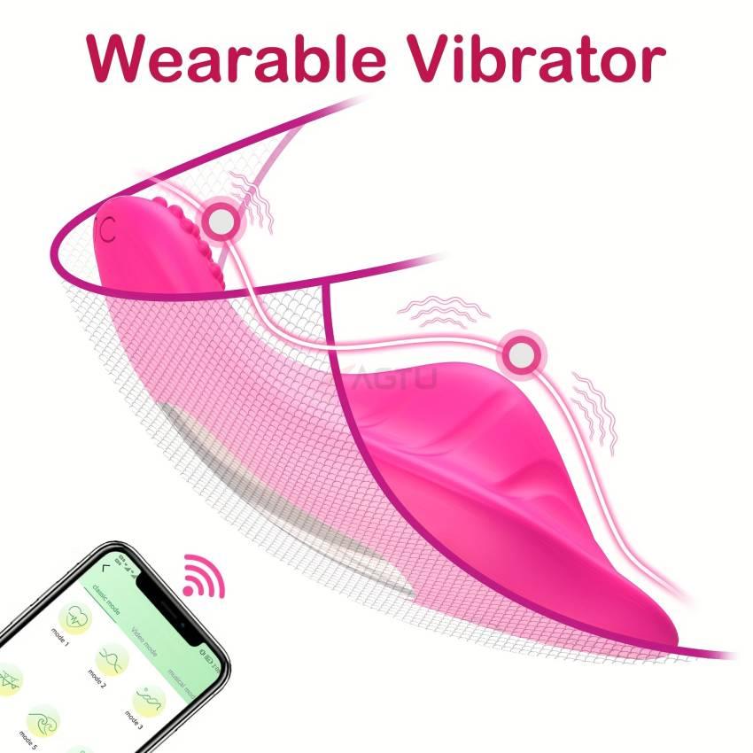 ALWUP Wireless Wearable Vibrator for Women, APP Remote Controlled, Rechargeable Lithium Battery 130mAh, Battery Powered, 9 Vibration Modes, with Portable Vibrating Massager for Adult Entertainment - Image 2