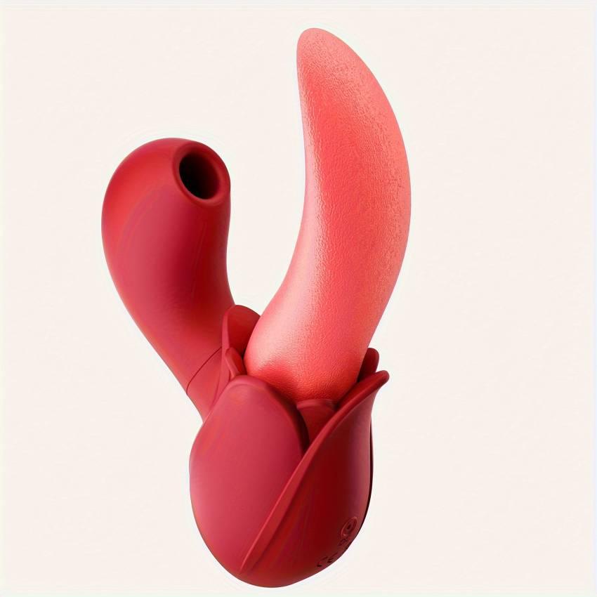 1pc 2 In 1 Lick Suck Vibrators For Women Licking Tongue Clitoris Stimulator, G-Spot Massager Vagina Sucking Female Pleasure Adult Sex Toys - Image 8