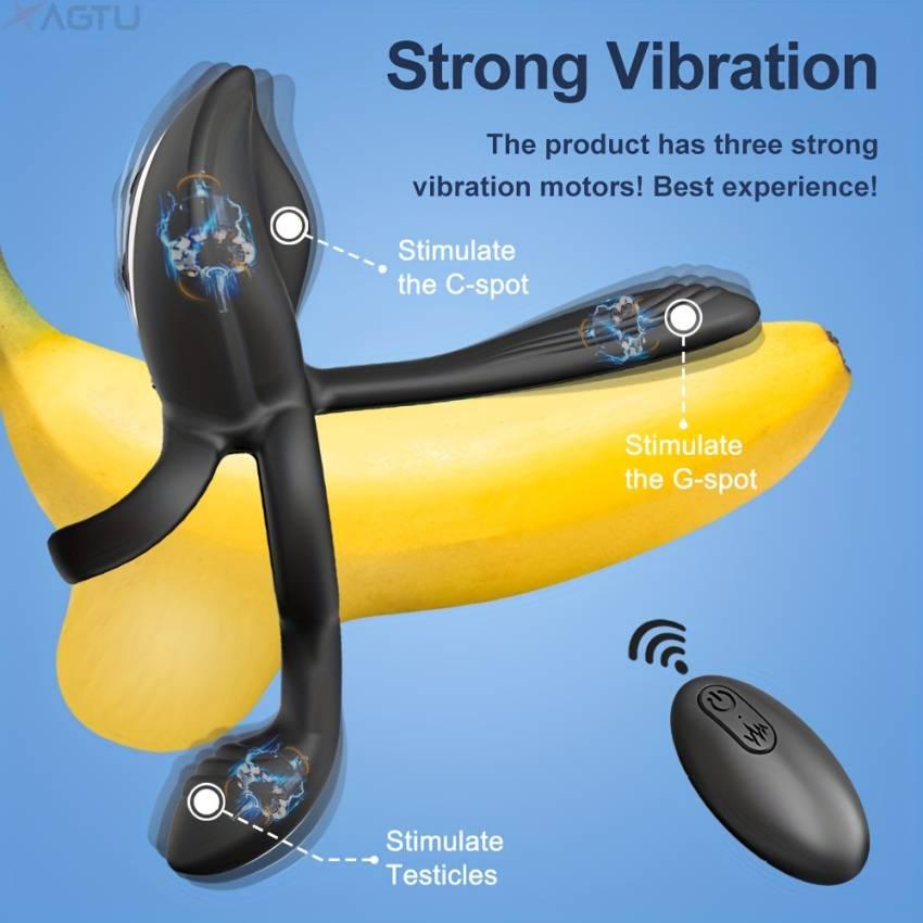 1pc ALWUP Silicone Vibrator Cock Ring - Rechargeable 240mAh Lithium Battery Powered, 9 Vibration Modes, Remote Control, G-Spot & Clitoris Stimulator, Adult Intimacy Toy for Men & Couples - Image 4