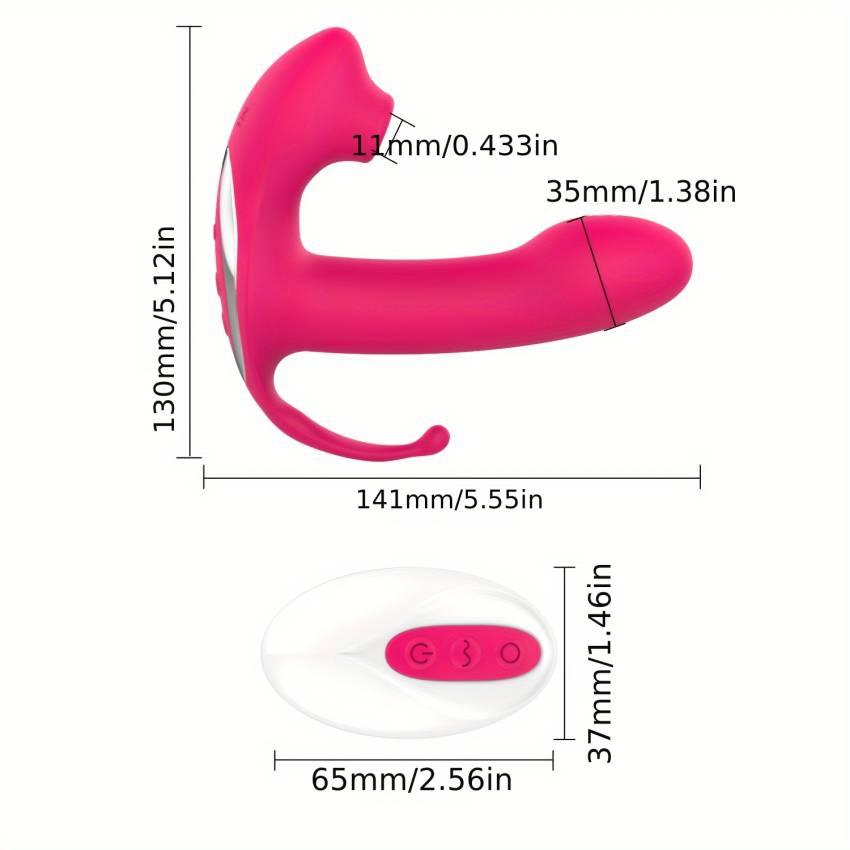 3 In 1 G-spot Clitors Anal Vibrator With Sucking Vibrating Heating Modes For Women Solo Play Wireless Remote Control Female Massager Adult Sex Toys Stimulate Sexual Ddesire - Image 3