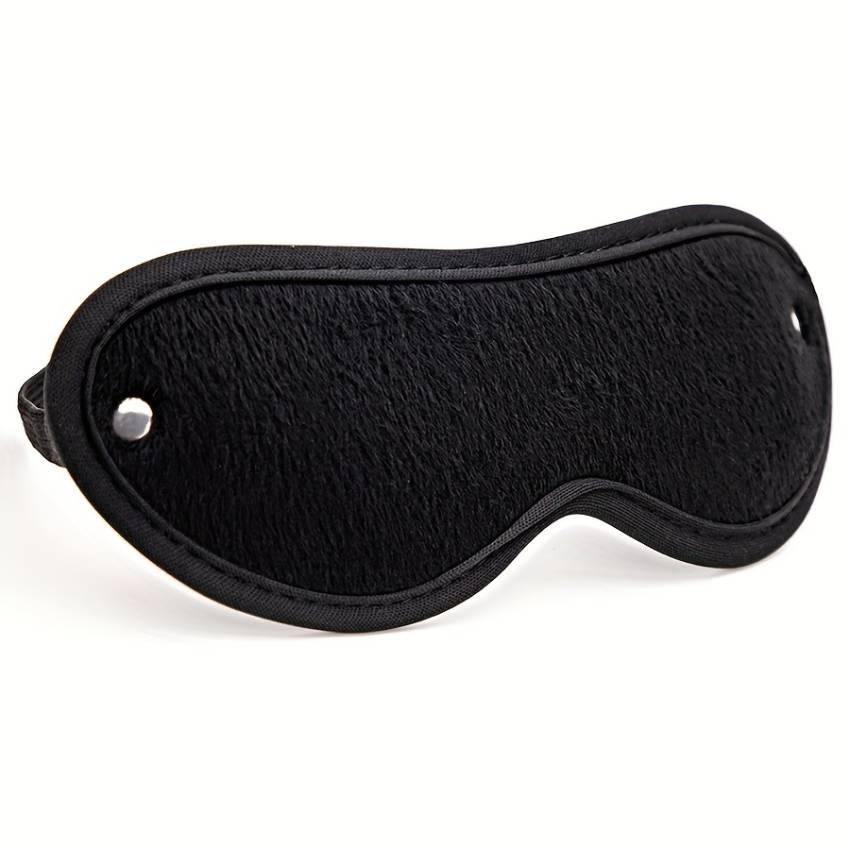 4pcs BDSM Faux Leather Training Kit: Flapping Paddle, Feather Teaser, SM Flogger, and Eye Mask for Sexy Flirting and Stimulating Play - Image 8