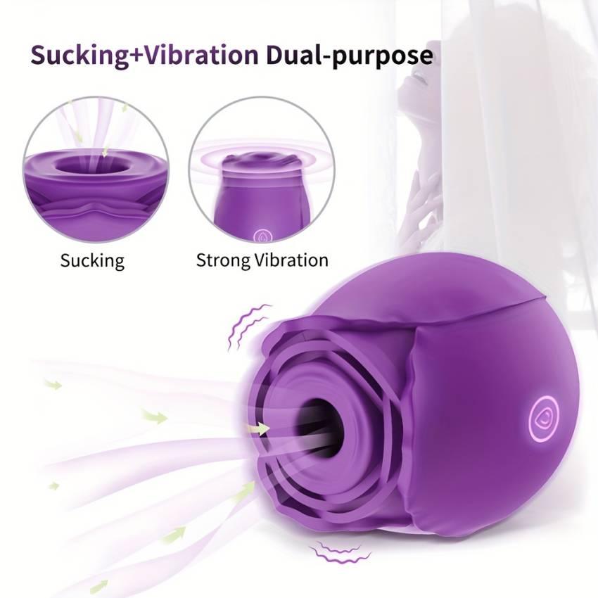 There are American appearance patents and practical patents underwritten by the whole network, new classic rose vibrator adult products, women's sex toys, suction and blowing sex products, stimulation of the clitoris, nipples, 10 vibration modes, magnetic charging, novel shape, super high quality - Image 8